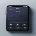 A Samsung smartphone screen showing the zone selection interface for screen recording, with a rectangular area highlighted and the record button visible. Realistic, clean, high resolution.